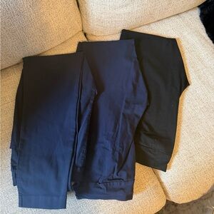 Chico's Black and Navy Slimming Leggings
